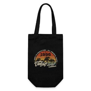 Vintage 1996 Birthday Retro 1996 - Gift Bag for Bottles - black - Front