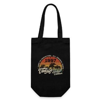 Vintage 1997 Birthday Retro 1997 - Gift Bag for Bottles - black - Front