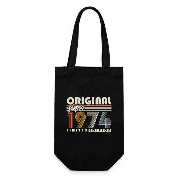 Original depuis 1974 Vintage cadeau d’anniversaire - Sac à bouteille - noir - Devant