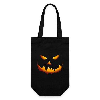 Pumpkin Halloween Grin - Gift Bag for Bottles - black - Front