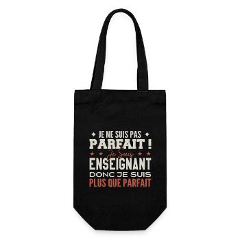 Lehrerin, der Traumberuf im Rampenlicht - Geschenkbeutel für Flaschen - Schwarz - Vorne