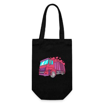 Garbage Can Garbage Truck Garbage Truck Garbage Man - Gift Bag for Bottles - black - Front