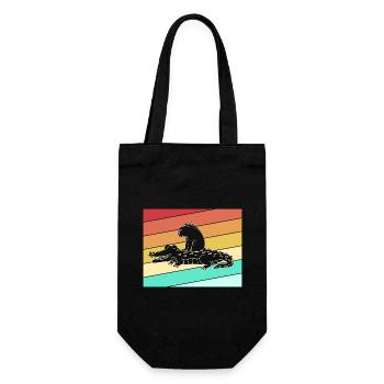 Capybara Capibara - Geschenkbeutel für Flaschen - Schwarz - Vorne