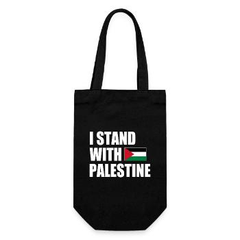 I stand with palestine - Sac à bouteille - noir - Devant