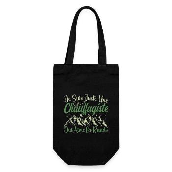 Chauffagiste aventurier passionnée de Randonnée - Sac à bouteille - noir - Devant