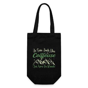 Coiffeuse aventurier passionnée de Randonnée cadea - Sac à bouteille - noir - Devant