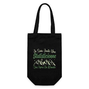 Statisticienne aventurier passionnée de Randonnée - Sac à bouteille - noir - Devant