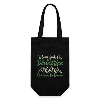 Directrice aventurier passionnée de Randonnée - Sac à bouteille - noir - Devant