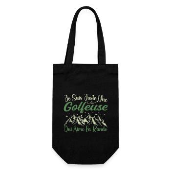 Golfeuse aventurier passionnée de Randonnée cadeau - Sac à bouteille - noir - Devant