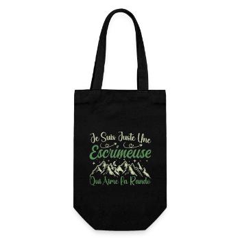 Escrimeuse aventurier passionnée de Randonnée - Sac à bouteille - noir - Devant