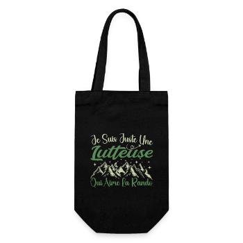 Lutteuse aventurier passionnée de Randonnée cadeau - Sac à bouteille - noir - Devant