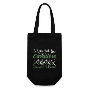 Cavalière aventurier passionnée de Randonnée cadea - Sac à bouteille - noir - Devant