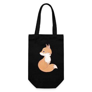 Little Fox - Gift Bag for Bottles - black - Front