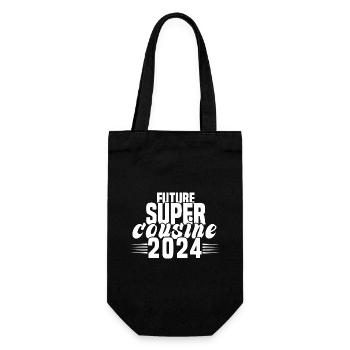 Annonce De Grossesse 2023 Future Super Cousine - Sac à bouteille - noir - Devant