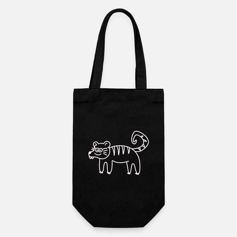 Anti-Zoo Three White - Geschenkbeutel für Flaschen - Schwarz