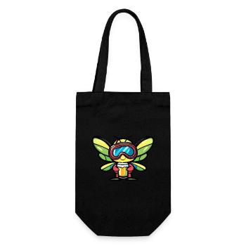Dragonfly Après-Ski Bière Bande dessinée - Sac à bouteille - noir - Devant