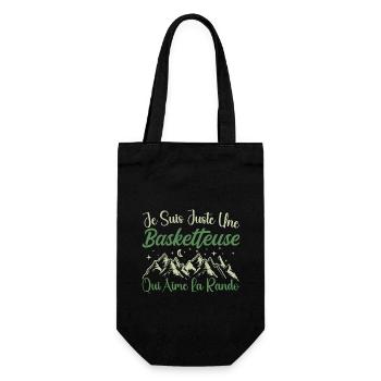 Basketteuse aventurier passionnée de Randonnée - Sac à bouteille - noir - Devant