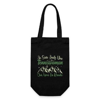 Tenniswoman aventurier passionnée de Randonnée - Sac à bouteille - noir - Devant