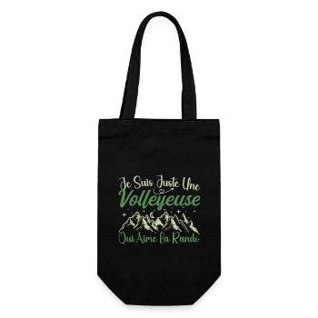 Volleyeuse aventurier passionnée de Randonnée - Sac à bouteille - noir - Devant