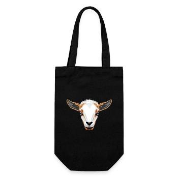 Goat head - Gift Bag for Bottles - black - Front