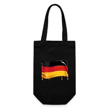 GERMAN FLAG FLAG GERMANY - Gift Bag for Bottles - black - Front