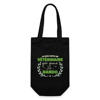 Fier d’être Vétérinaire et Passionné de la Rando - Sac à bouteille - noir - Devant