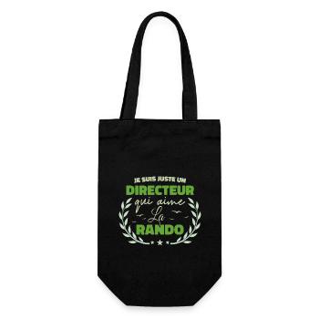 Fier d’être Directeur et Passionné de la Randonnée - Sac à bouteille - noir - Devant