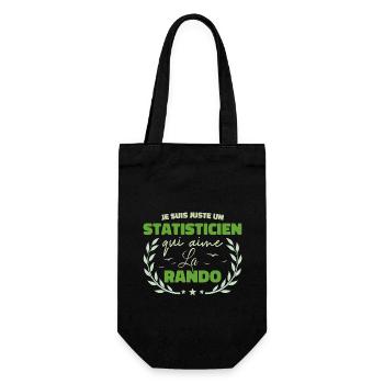 Fier d’être Statisticien et Passionné de la Rando - Sac à bouteille - noir - Devant