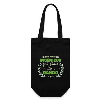 Fier d’être Ingénieur et Passionné de la Randonnée - Sac à bouteille - noir - Devant