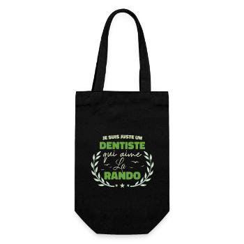 Fier d’être Dentiste et Passionné de la Randonnée - Sac à bouteille - noir - Devant