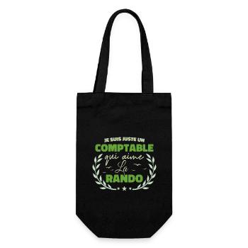 Fier d’être Comptable et Passionné de la Randonnée - Sac à bouteille - noir - Devant