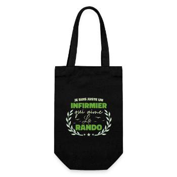 Fier d’être Infirmier et Passionné de la Randonnée - Sac à bouteille - noir - Devant