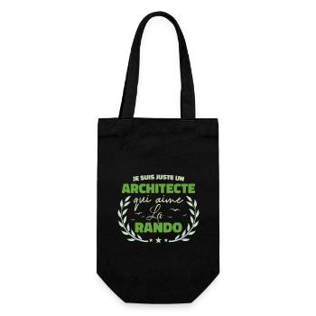Fier d’être Architecte et Passionné de la Randonné - Sac à bouteille - noir - Devant