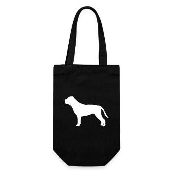 Cane Corso Silhouette - Geschenkbeutel für Flaschen - Schwarz - Vorne