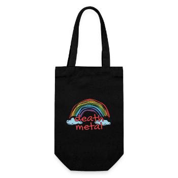 Lustiger Death Metal Sarkastischer Metal Metalhead - Geschenkbeutel für Flaschen - Schwarz - Vorne