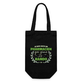 Fier d’être Pharmacien et Passionné de la Randonné - Sac à bouteille - noir - Devant