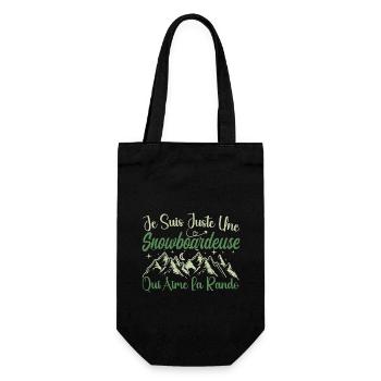 Snowboardeuse aventurier passionnée de Randonnée - Sac à bouteille - noir - Devant