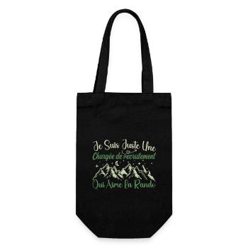Chargée de recrutement aventurier passionnée Rando - Sac à bouteille - noir - Devant