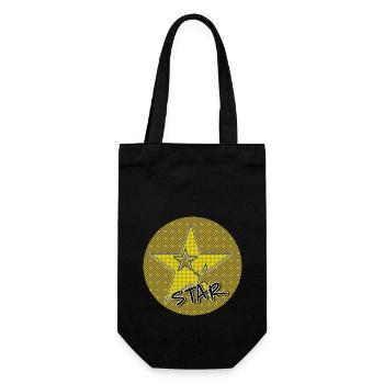 STAR (Stern) - Club WoW - Gift Bag for Bottles - black - Front
