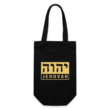 Jude Jüdisch Judentum Yeshua - Geschenkbeutel für Flaschen - Schwarz - Vorne