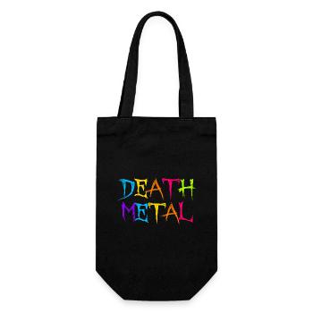 Lustiges Death Metal Pink Sarkastischer Metal - Geschenkbeutel für Flaschen - Schwarz - Vorne