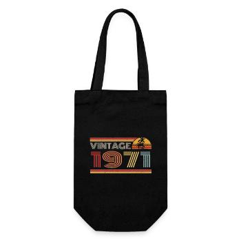 1971 Limited Edition Geburtstag Outfit 1971 vintag - Geschenkbeutel für Flaschen - Schwarz - Vorne