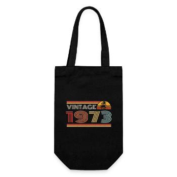 1973 Limited Edition Birthday Outfit 1973 vintag - Gift Bag for Bottles - black - Front