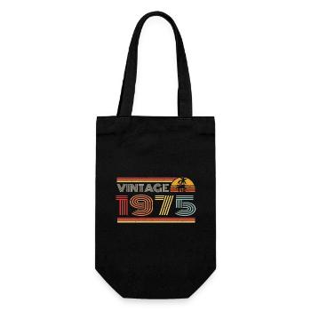 1975 Limited Edition Geburtstag Outfit 1975 vintag - Geschenkbeutel für Flaschen - Schwarz - Vorne