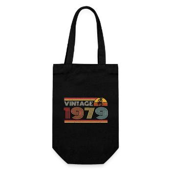 1979 Limited Edition Birthday Outfit 1979 vintag - Gift Bag for Bottles - black - Front