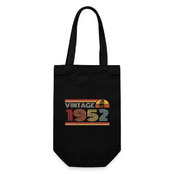 1952 Limited Edition Geburtstag Outfit 1952 vintag - Geschenkbeutel für Flaschen - Schwarz - Vorne
