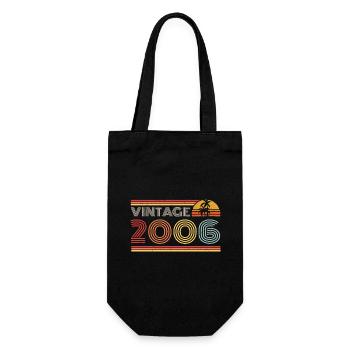 2006 Limited Edition Geburtstag Outfit 2006 vintag - Geschenkbeutel für Flaschen - Schwarz - Vorne