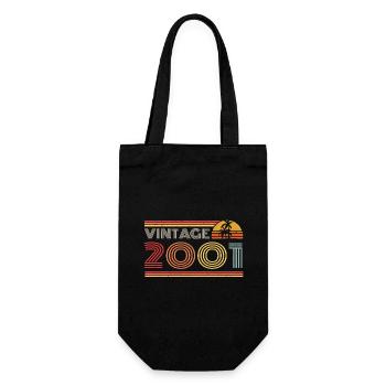 2001 Limited Edition Geburtstag Outfit 2001 vintag - Geschenkbeutel für Flaschen - Schwarz - Vorne