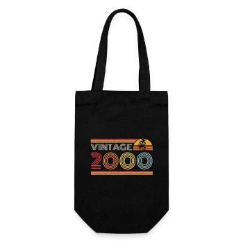 2000 Limited Edition Birthday Outfit 2000 vintag - Gift Bag for Bottles - black - Front