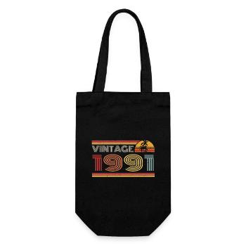 1991 Limited Edition Geburtstag Outfit 1991 vintag - Geschenkbeutel für Flaschen - Schwarz - Vorne